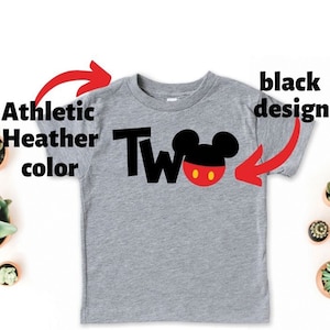 Mickey Mouse 2nd Birthday Shirt, Disney Birthday Boy Tee