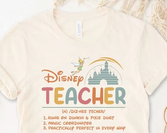 Disney Teacher Definition Shirt, Back To School Tee
