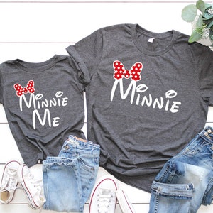 Minnie and Minnie Me Shirts, Mom and Daughter Shirts, Disney Vacation Shirt, Matching Mothers Day Shirts, Minnie Mouse Tee, Mothers Day Gift