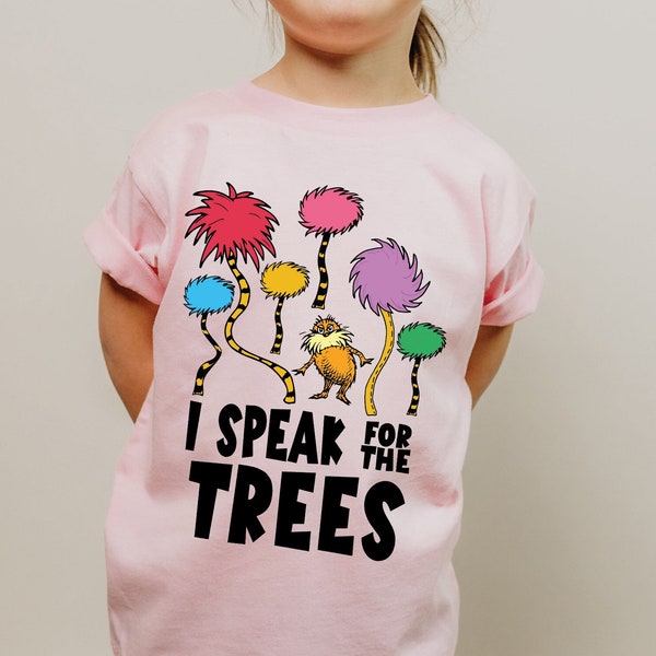 I Speak For The Tree Shirt, Kids Earth Awareness Gift, Earth Day Shirt, Save Earth Tee, Reading Day Tee, Student Shirt, Read Across America