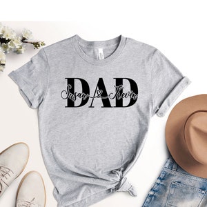 Dad Shirt, Kids Names Personalized Father’s Day Shirt, Custom Shirt With Kids Names, Dad Birthday Gift, Father’s Day Gift From Kids to Dad