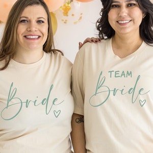 Bride & Team Bride Shirts: Bachelorette Party Matching Tees