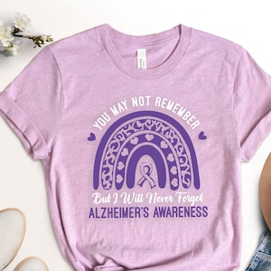 Alzheimer's Awareness Shirt: 'Never Forget' Graphic Tee
