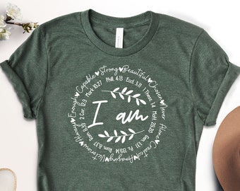 I Am Inspiration Shirt: Christian Bible Verse Tee
