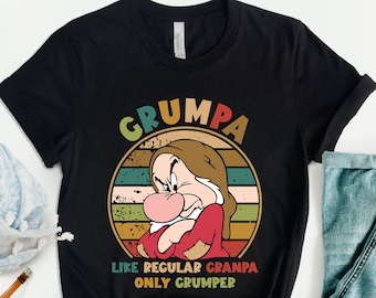 Camiseta de abuelo gruñón de Disney, camiseta del abuelo gruñón