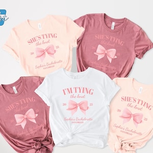 Coquette Bow Bachelorette Shirt: Bridal Party Matching Tee