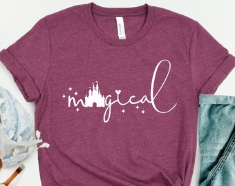 Disney Magical T-Shirt,  Vacation Shirt, Magical Disney Castle Shirt, Disneyworld Tee, Disney Shirt For Family, Mickey Shirt, Minnie Shirt