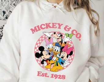 Vintage Mickey & Co Sweatshirt, Disney Vacation Hoodie