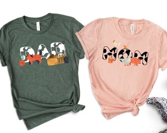 Matching Farmer Family Shirts: Mom and Dad Farm Tees