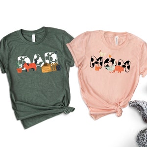 Mom and Crew Dad Shirts,  Matching Farmer Family Shirts, Mom and Dad Tees, New Parents Gift Shirts, Pregnancy Announcement Shirts, Farm Tees