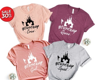Birthday Girl Shirt, Disney Birthday Shirt, Disney Birthday Party, Birthday Group Shirts, Birthday Crew Squad Shirt, Family Birthday Shirt