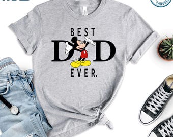 Mickey Mouse Best Dad Ever Shirt, Disney Dad Shirt, Fathers Day Gift, Dad Gift from Kids, Cute Daddy Shirt, Funny Disney Shirt