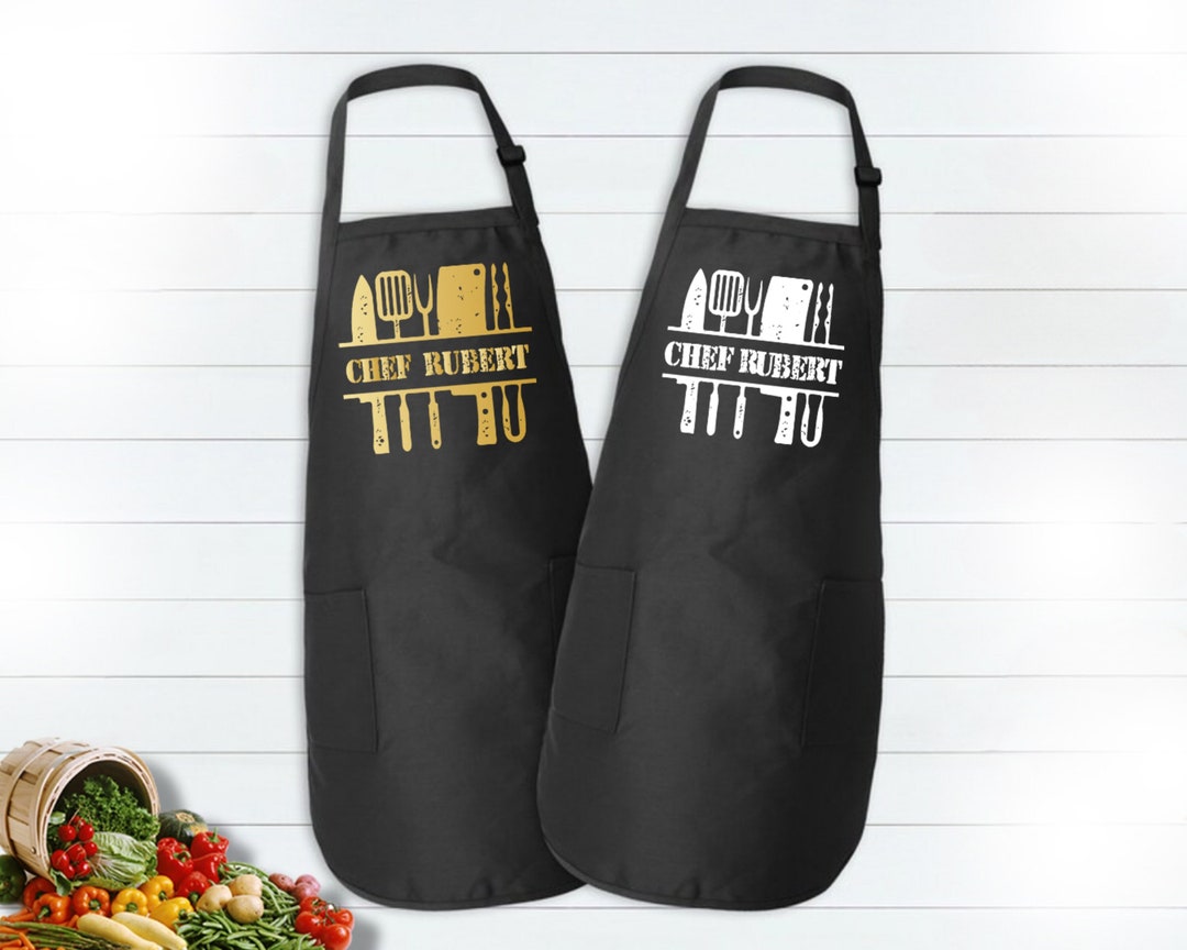 Personalized Baking Apron, Custom Name Apron, Kitchen Chef Apron