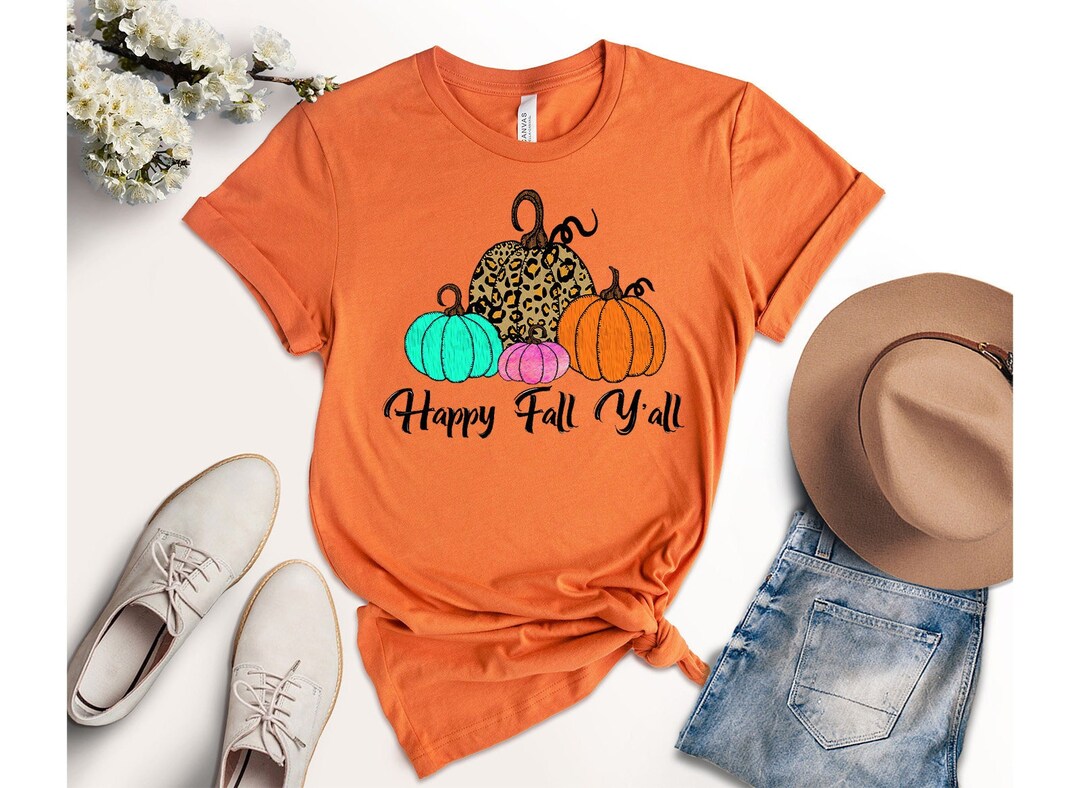 Happy Fall Y'all Shirt Fall Shirts Autumn Shirt - Etsy
