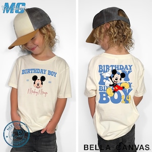 Personalized Mickey Birthday Shirt, Kids Custom Name Shirt, Disney Birthday Outfit, Toddler Birthday Shirt, Mickey Mouse 1st Birthday