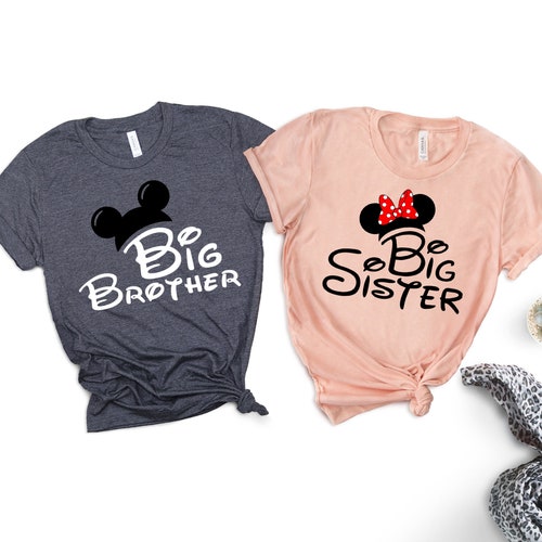 Mickey and Minnie Mouse Big Sibling Reveal Shirt
