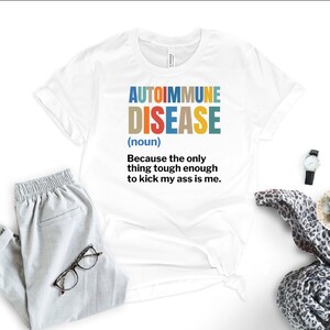 Autoimmune Disease Warrior Shirt: Chronic Illness Awareness Tee Bild 2