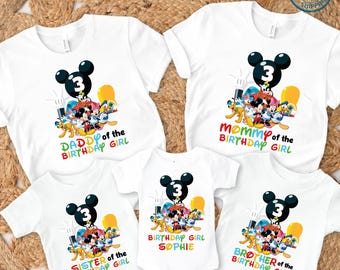 Mickey Mouse Clubhouse Birthday Shirt – Personalized Mickey Birthday Tee – Disney Party Outfit – Mickey Kids Shirt, Mickey Clubhouse Shirt
