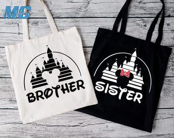 Sac fourre-tout personnalisé Château Disney, sac de voyage Disneyland