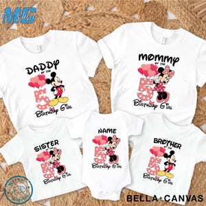Custom Minnie Mouse Birthday Shirt: Personalized Girl's Party Tee