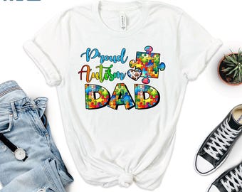 Autism Dad Shirt: Proud Autism Awareness Tee