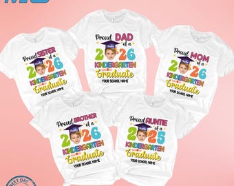Personalized Kindergarten Graduation Shirt: Class of 2025 Tee