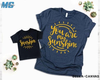 You Are My Sunshine Matching Shirt Set: Family Gift