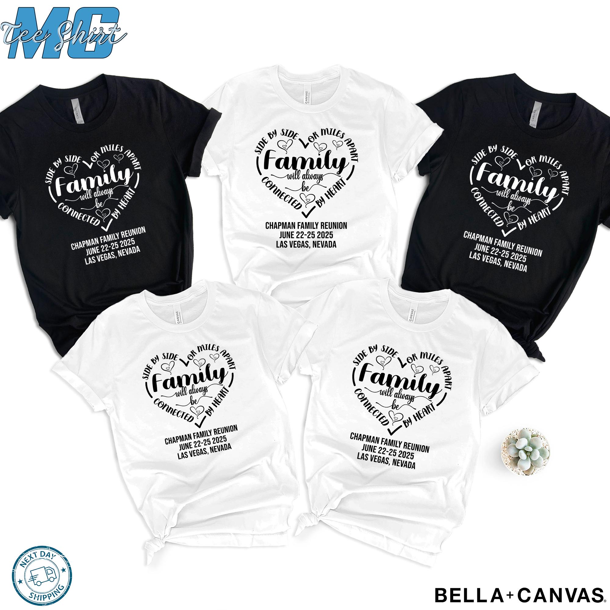 Personalized Family Reunion T-Shirt: Connected by Heart