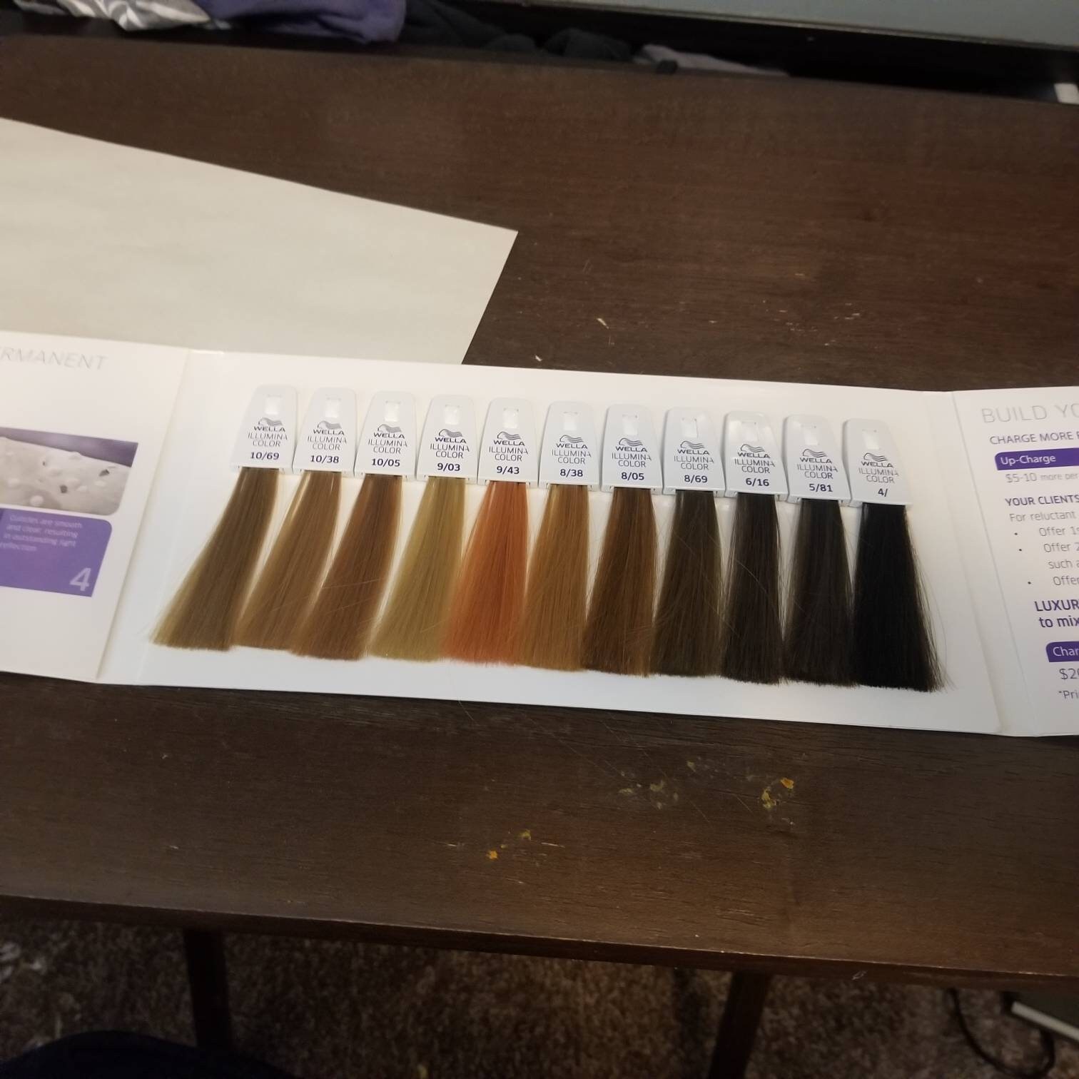 WELLA Illumina Hair Swatch Book Etsy
