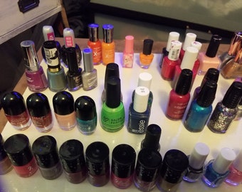 65 Bottles of Nail Polish  Various brands and colors