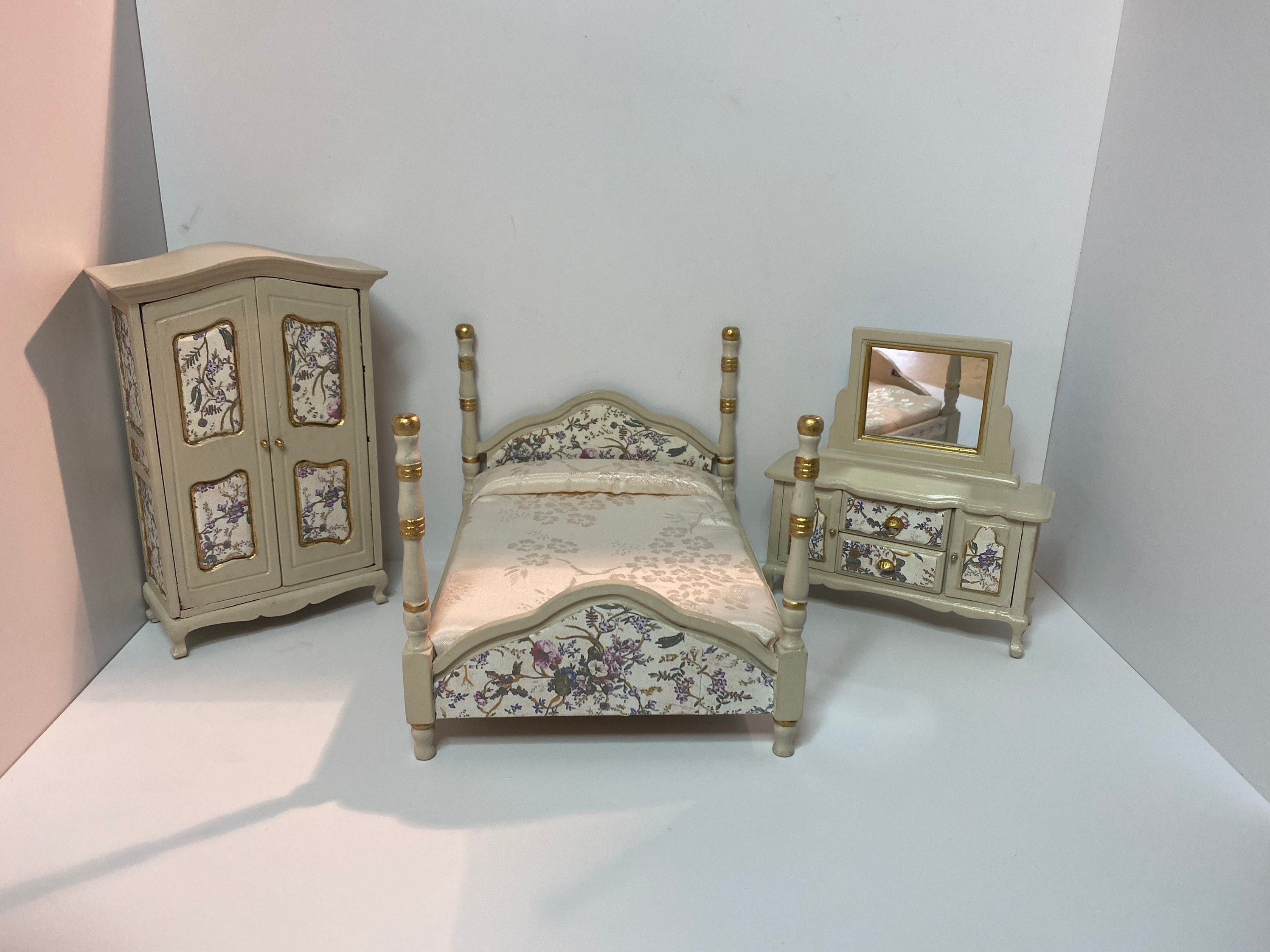 Asixxsix Miniatur Etagenbett 1:12 - Holzpuppenhaus Möbel Für Kreatives Spielen