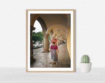 Antigua Guatemala Print: Colorful Textiles, Latin America Travel Photo