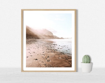 Tenerife Beach Photography Print: Canary Islands Seaside Cliffs
