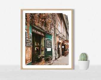 Bohemian Cafe Art Print, Coffee Shop Print, Europe Photograph, Color Vintage Wall Decor, Cafe Art Print, Europe Wall Art, Krakow Poland