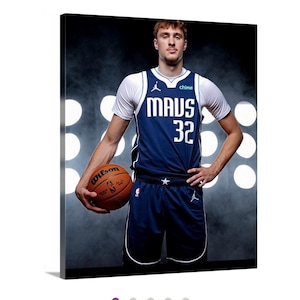 Cooper Flagg Dallas Mavericks #1 Draft Pick Canvas Print