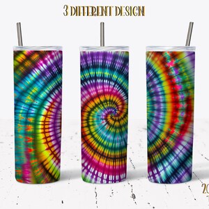 Tie Dye Tumbler Sublimation Wrap: Batik Watercolor Design (Digital Download)