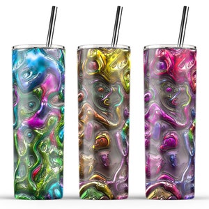 20 Oz Colorful Trendy ,Abstract Skinny Tumbler Sublimation Design.Full Skinny Tumbler Wrap.Skinny Tumbler Template.Clipart Design Tumbler