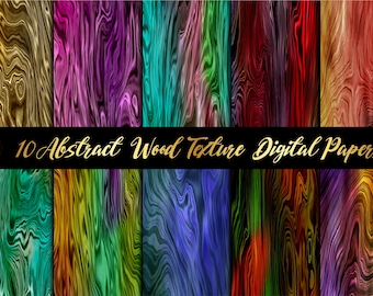 Carta digitale con texture di legno astratta: sfondi sfumati colorati (12x12 pollici)