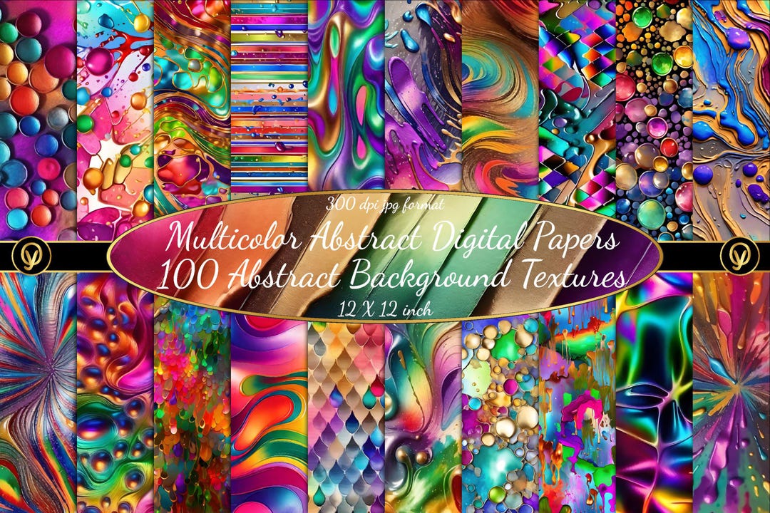 100 Multicolor Abstract Background Textures ,holographic Luxury Texture ...