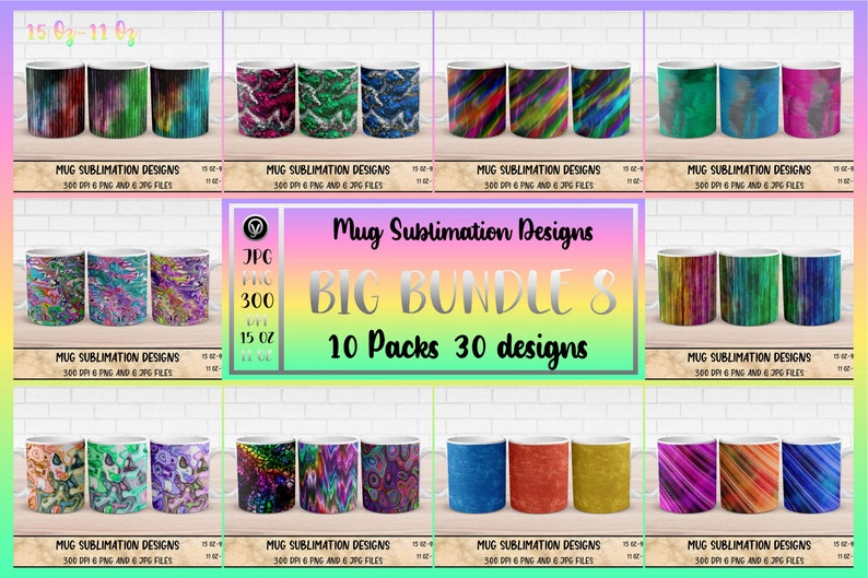 120 designs abstratos para embrulhos de canecas: modelos PNG de sublimação (download digital) imagem 3