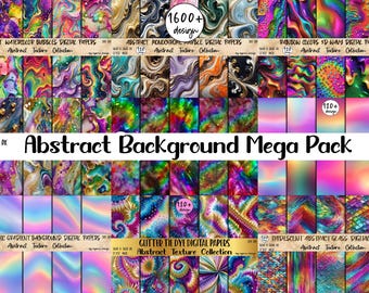 1600+ Abstract Texture Backgrounds: Glitter, Marble, Rainbow (Digital Download)