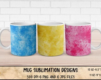 Abstract Gradient Mug Sublimation Designs (Digital Download)