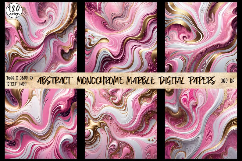 Monochrome Glitter Marble Agate Texture Background, 120 Abstract Marble