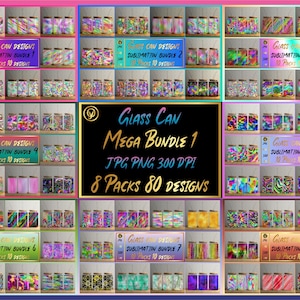 16oz Glass Can Sublimation Mega Bundle 1,Glass Can Wrap Png Template,Libbey Can Glass Template,Abstract Designed Glass Can,Sublimation Wraps
