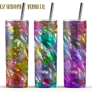20 Unze Glitzerfolie, abstraktes dünnes Tumbler Sublimationsdesign