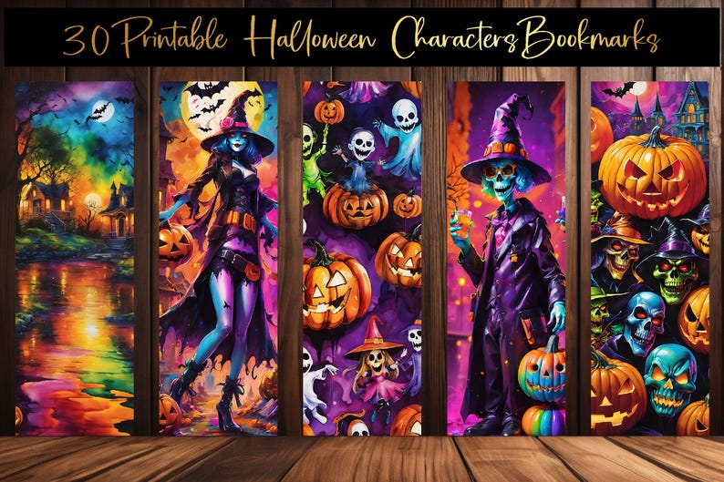 Puede incluir: Un conjunto de 30 marcadores de libros imprimibles de personajes de Halloween. Los marcadores presentan una variedad de personajes espeluznantes, incluyendo brujas, esqueletos y calabazas. Los marcadores son perfectos para agregar un toque de diversi&oacute;n de Halloween a tu lectura.