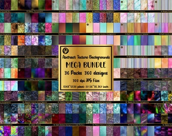Abstract Texture Backgrounds Mega Bundle: 360 JPG Designs (Digital Download)
