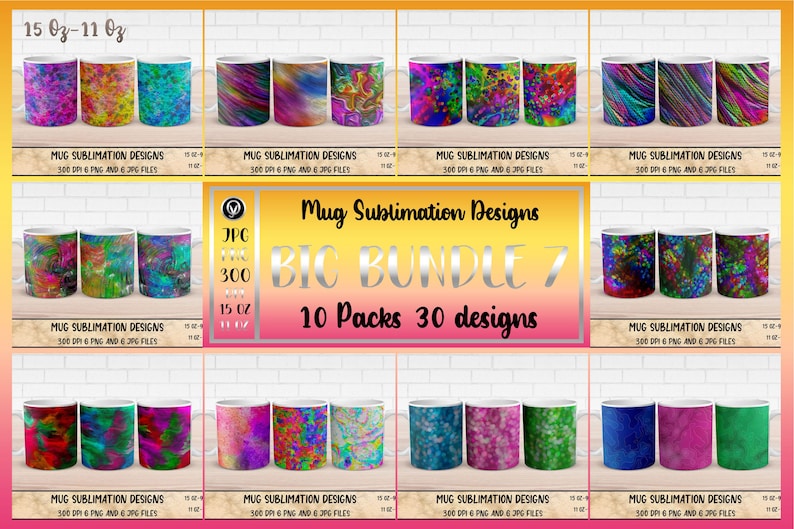 120 designs abstratos para embrulhos de canecas: modelos PNG de sublimação (download digital) imagem 2