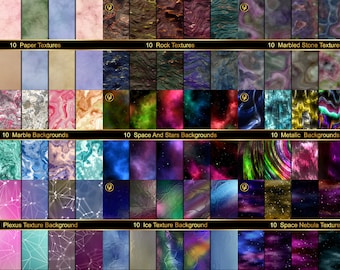 Abstract Texture Backgrounds: Digital Paper Bundle (Digital Download)