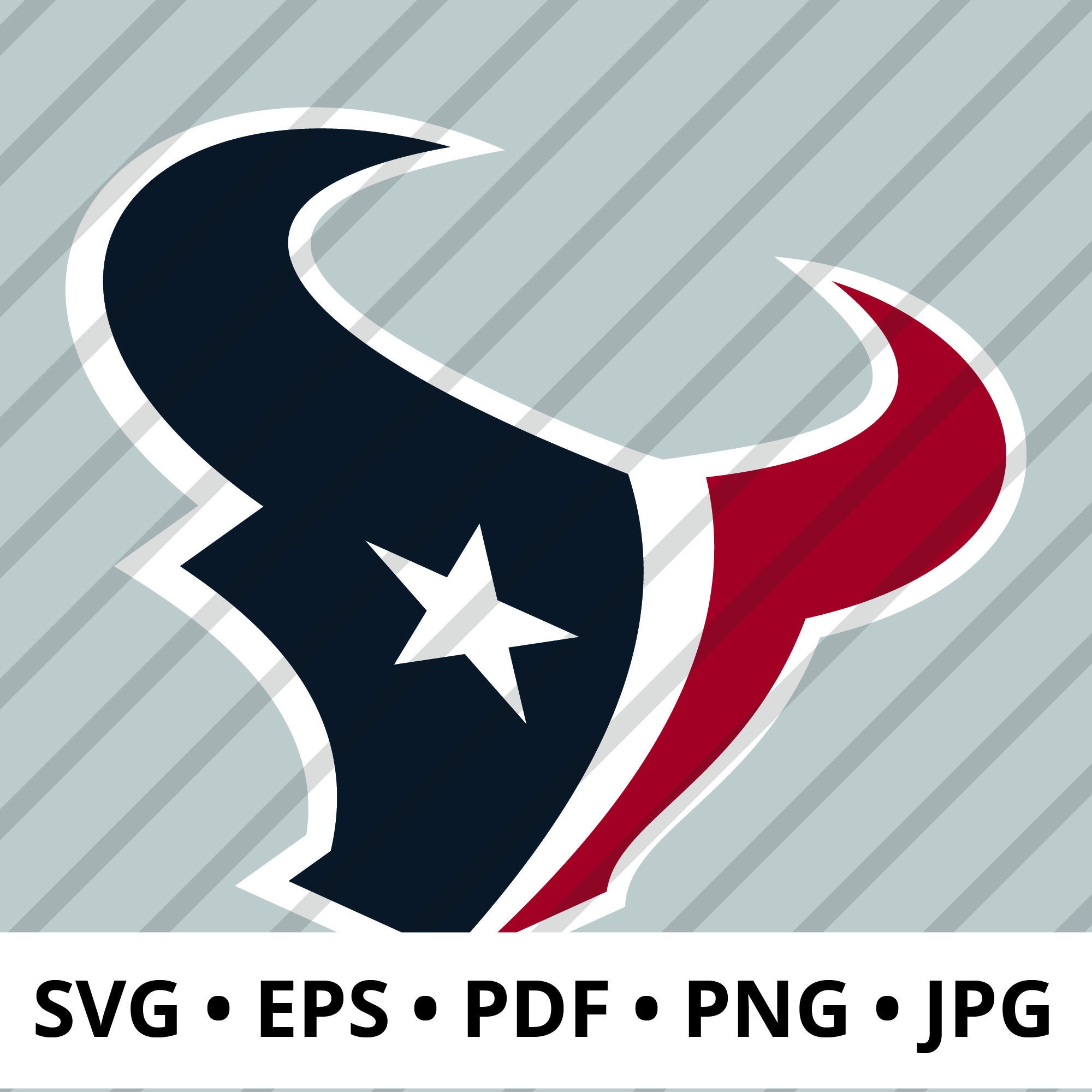 Houston Texans layered svg Hou Texans NFL logo perfect for | Etsy